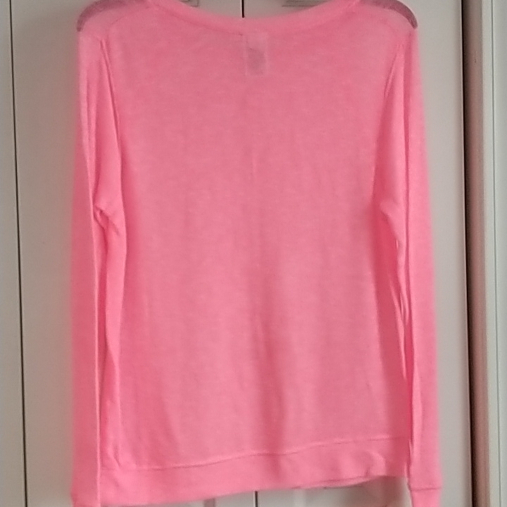 PINK Victoria Secret's Pink Light Knit Sweater Top Sz XS - Picture 6 of 8